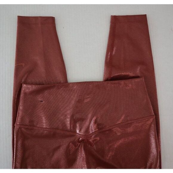 Nike Women's Sz XS Red Metallic Nike One Icon Clash 7/8 Tight Fit Leggings $85 - Picture 3 of 11